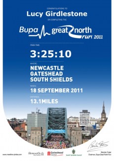 Lucy covers the 13-mile course of the Bupa North Run